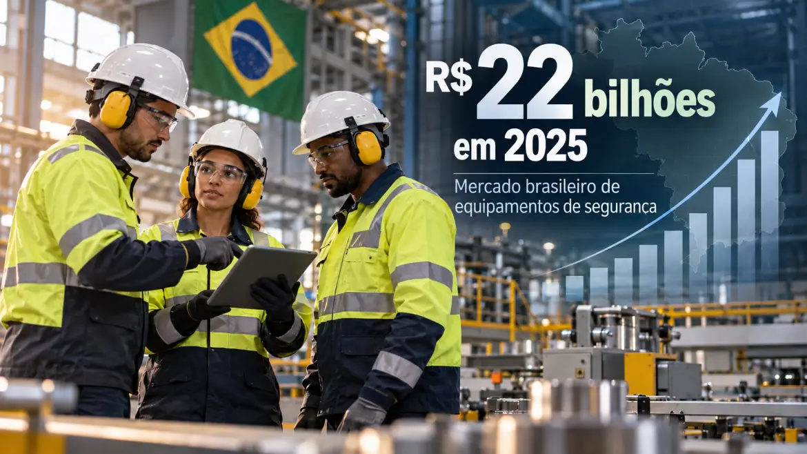 Mercado brasileiro de equipamentos de proteção ao trabalho soma cerca de R$ 22 bilhões em 2025